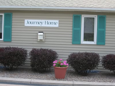 Exterior view of Journey Home facility entrance.