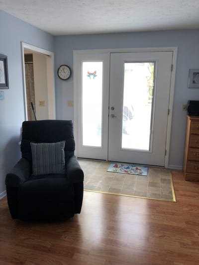 Cozy interior of a living area with a recliner