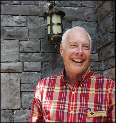 Resident smiling in a casual setting