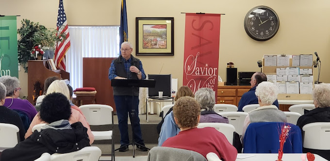 Residents gathered for a community event in a common area