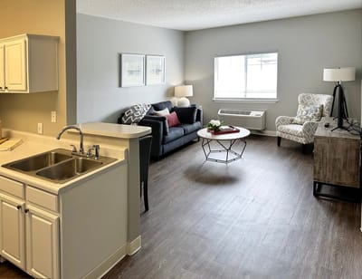 Cozy interior of a resident living area