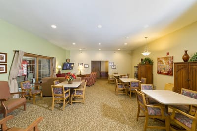 Interior common area with seating and decor