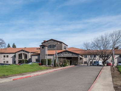 Exterior view of The Terraces of Roseville building