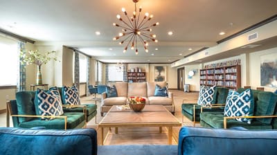 Bright and inviting lounge area with comfortable seating