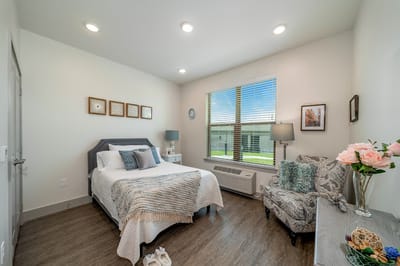 Cozy private resident room with modern decor