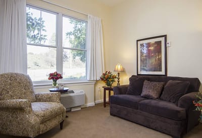 Cozy interior space with comfortable seating and decor