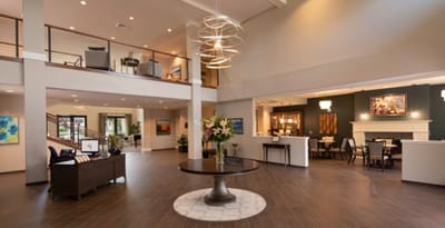 Interior common area of a senior living facility