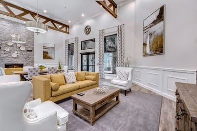 Bright and modern common area with comfortable seating