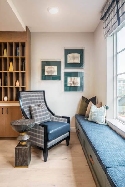Cozy interior seating area with modern decor
