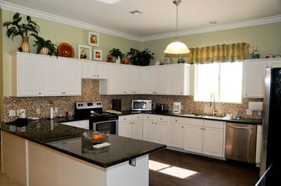A bright and welcoming kitchen in a senior living facility