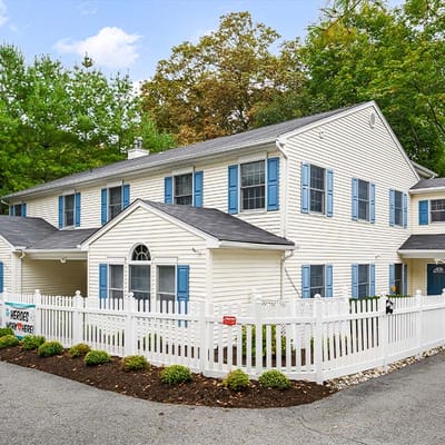 Exterior view of the Fox Trail Memory Care Living facility