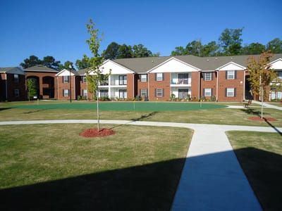 View of outdoor space with residential buildings
