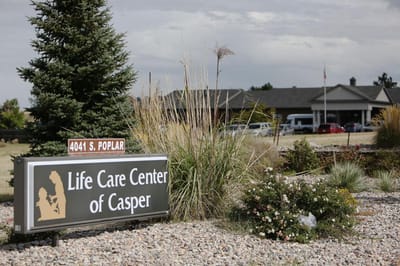 Sign of Life Care Center of Casper at the entrance