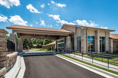 Exterior view of Meadowood facility entrance