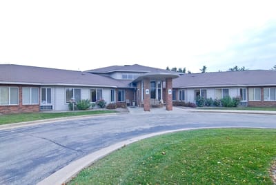 Front entrance of Robin Way assisted living facility