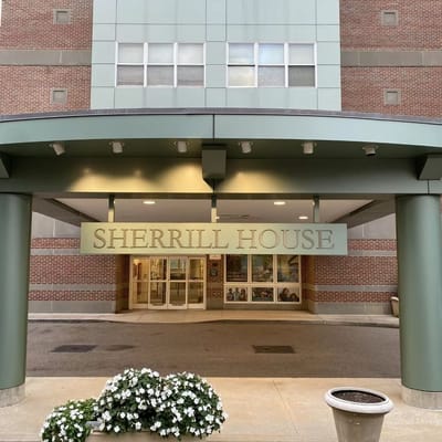 Exterior view of Sherrill House entrance