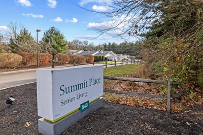 Exterior sign of Summit Place Senior Living facility
