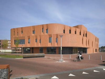 Modern building exterior of The Care facility Klinker
