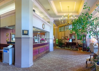 Interior view of the facility's common area and lobby.