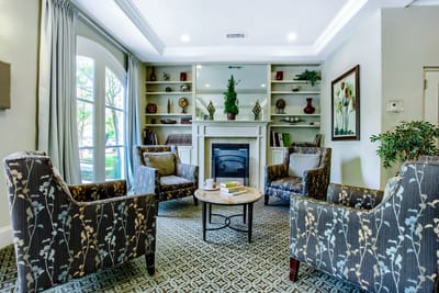 Cozy common area with comfortable seating and decor
