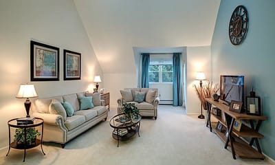 Cozy interior living room with furniture and decor