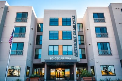 Exterior view of Westmont of Milpitas facility