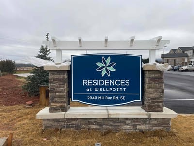 Facility sign for Residences at Wellpoint