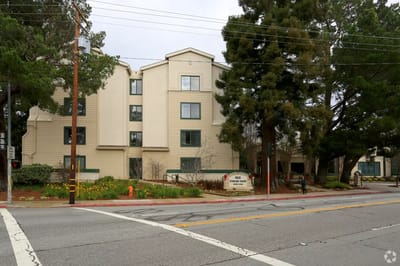 Exterior view of Sterling Court assisted living facility