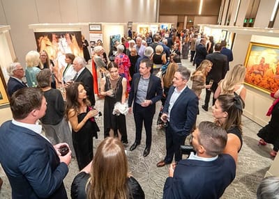 Crowd at an event in a large indoor space