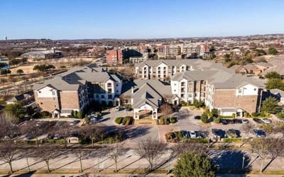 Aerial view of the Conservatory at Keller Town Center