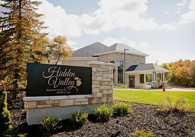 Exterior view of Hidden Valley Assisted Living facility