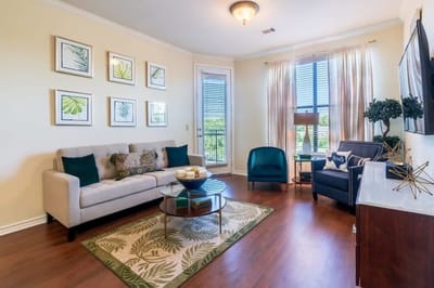 Bright and inviting living room with modern decor