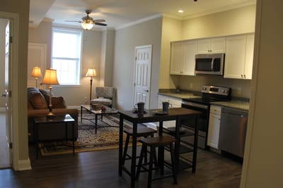 Cozy interior of a resident's room with furnishings