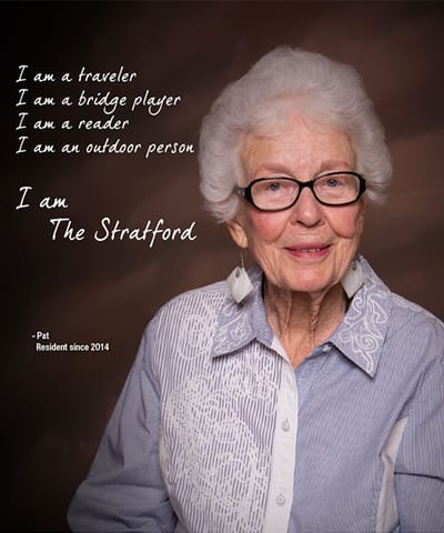 Portrait of a resident sharing her experiences