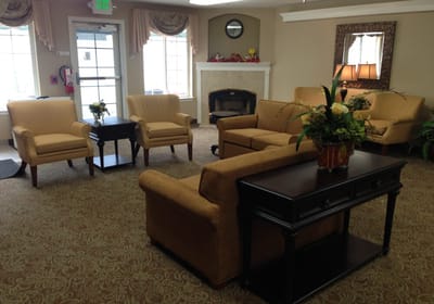 Cozy common area with seating and decor