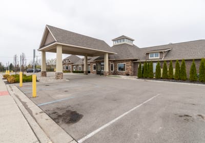 Exterior view of the assisted living facility.