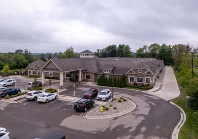 Exterior view of Volante Senior Living facility.