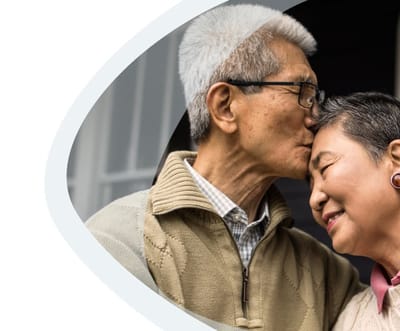 Gentiva Hospice – Tucson, home care in Tucson, AZ — Elderly couple sharing a tender moment together