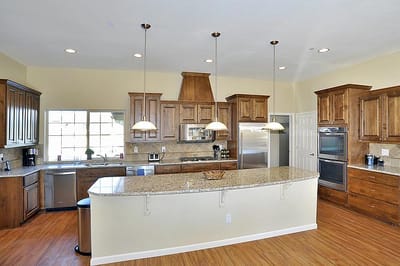Bright and modern kitchen area in the facility