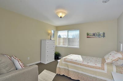 A private resident room with natural light and cozy decor.