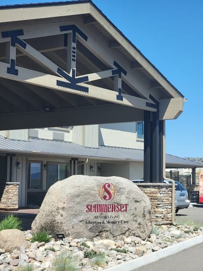 Exterior view of Summerset Senior Living facility entrance