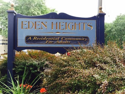 Facility sign displaying Eden Heights name
