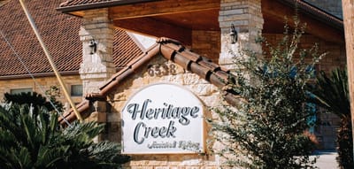 Exterior view of Heritage Creek facility entrance
