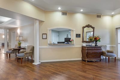 Interior view of a welcoming lobby area
