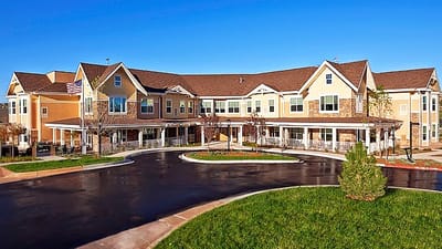 Exterior view of MorningStar Assisted Living building