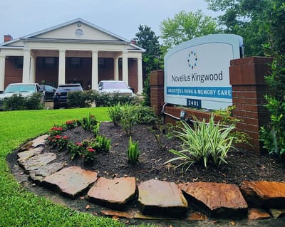 Exterior view of Novellus Kingwood with signage