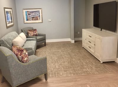 Comfortable seating area in a cozy interior