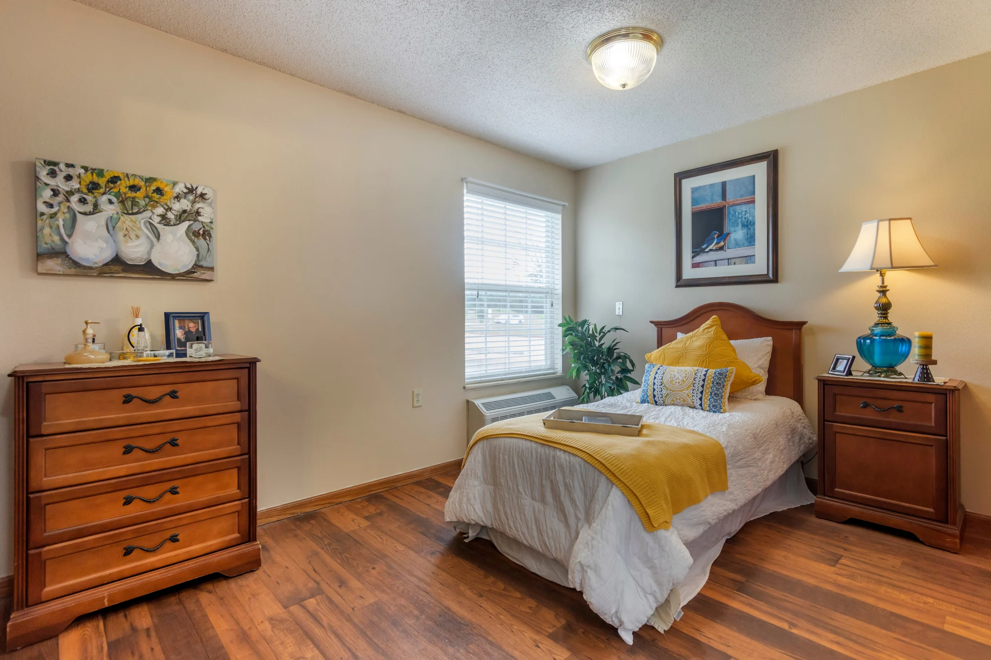 Cozy bedroom with a touch of decor