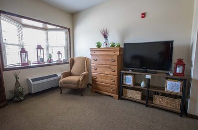 Cozy interior view of a resident's living space