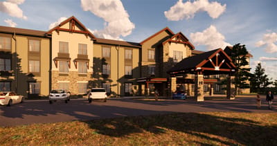 Exterior view of The Bluffs of Flagstaff Senior Living